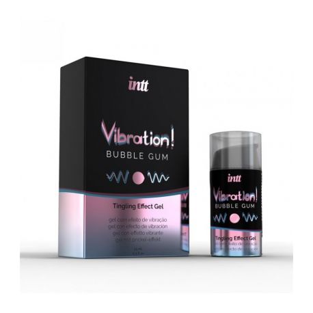 Liquide vibrant Bubble Gum pour elle et lui 15ml INTT