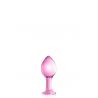 Plug anal boule large en verre rose N°32 - Glossy Toys