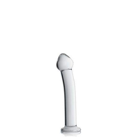 Dildo en verre point G 17.5cm Transparent N°14 - Glossy Toys