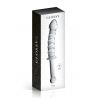 Dildo puissant en verre avec poignée 23cm Transparent N°16 - Glossy Toys