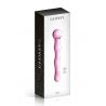 Dildo ondulé avec boule en verre rose 17cm N°10 - Glossy Toys