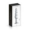 Dildo verre boules progressive 18.5cm transparent N°9