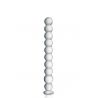 Dildo transparent en verre à boules 24cm N°18 - Glossy Toys