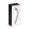 Dildo coudé multi stimulation en verre rose 22cm N°8 - Glossy Toys