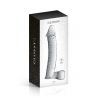 Dildo réaliste en verre translucide avec testiclules 21.5cm N°15 - Glossy Toys