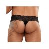 Micro thong Scandal Lace Noir - Male Power