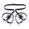 Harnais Cuisses Fesses BUTTERFLY Noir - KinkHarness