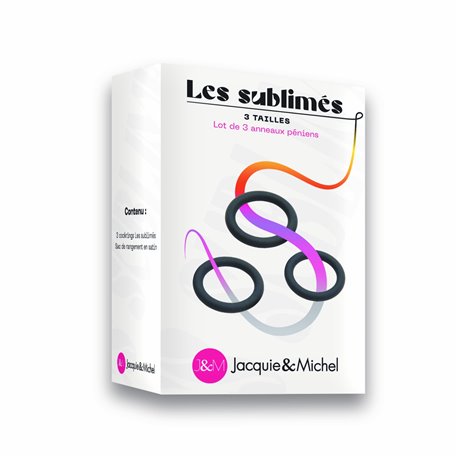 Les sublimés Lot de 3 Cockrings - L'insatiable Jacquie & Michel