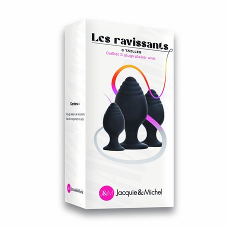 Les ravissants Lot de 3 plugs anaux - L'insatiable Jacquie & Michel