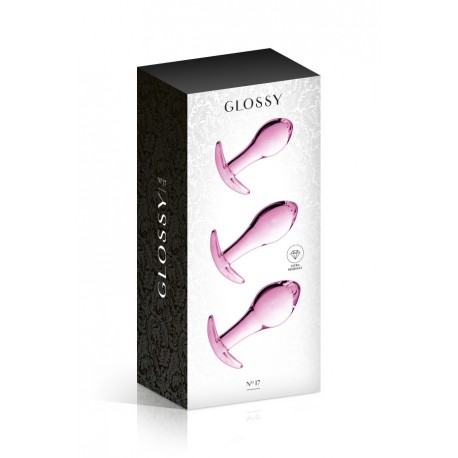 GLASS SET 17 CLEAR GLOSSY TOYS