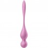 BOULES VIBRANTES DE KEGEL LOVE BIRDS ROSE- SATISFYER -
