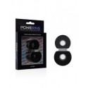 POWERING - ANNEAU PÉNIS DOUBLE SUPER FLEXIBLE ET RÉSISTANT PR09 NOIR