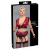 Ensemble bralette, string porte-jarretelles ouvert de Cottelli BONDAGE PLUS - 4XL
