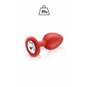 plug bijou silicone rouge 30g