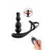 Stimulateur de prostate tête rotative avec double cockring