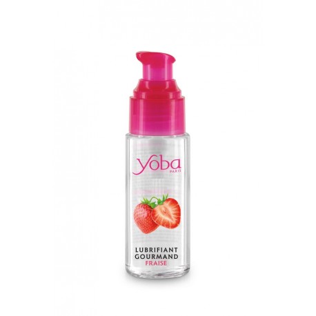 Lubrifiant gourmand FRAISE à base d'eau 50ml Yoba