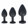 SET PLUG X3 E14 SILICONE NOIR-COEUR RUBIS
