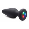 PLUG ANAL EN SILICONE LUMINEUX AVEC LUMIÈRE LED taille : M