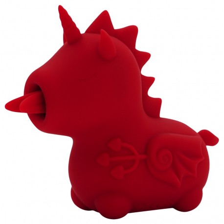 mini stimulateur licorne Blaze Diablo à la langue fourchue diabolique