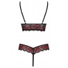 Body en dentelle florale bicolore - Cottelli LINGERIE