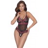Body en dentelle florale bicolore - Cottelli LINGERIE