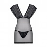 Nuisette Noire translucide - 821-Che-1- obsessive- S/M