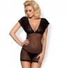 Nuisette Noire translucide - 821-Che-1- obsessive- S/M