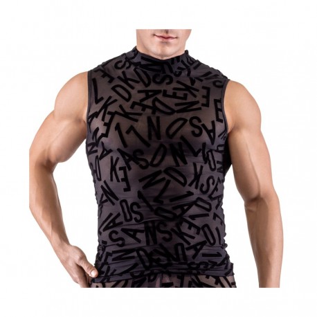 Débardeur LETTER Noir - T: XL