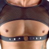 crop top en lycra et résille - Svenjoyment