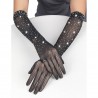 GANTS SHINE TRANSPARENTS NOIRS S/M - SUBBLIME