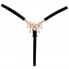 String ouvert noir luxueux de Cottelli LINGERIE TAILLE L