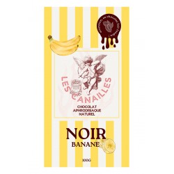 Les canailles - Chocolat noir BANANE - Tablette 100g