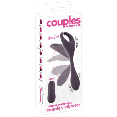 COUPLES CHOICE - VIBROMASSEUR TRIPLE STIMULATION POUR COUPLE
