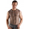 SVENJOYMENT - TEE-SHIRT SEXY NOIR EN RESILLE