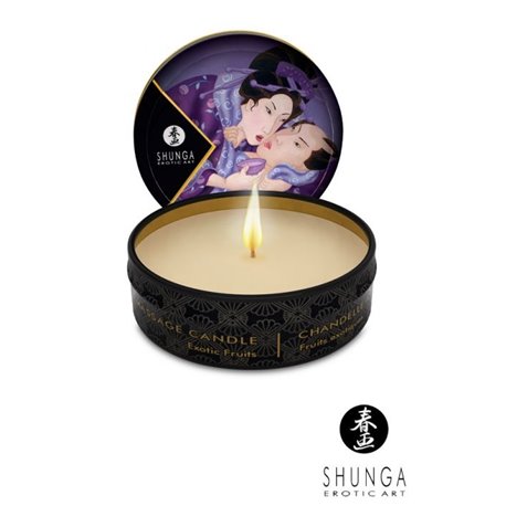 Mini bougie de massage Lueur et Caresse SHUNGA Fruits exotiques