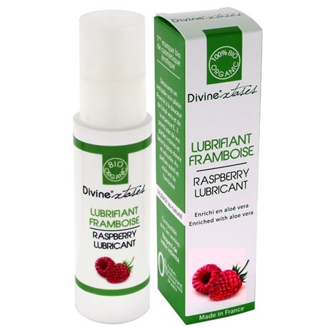 Gel Glisse Bio Framboise - 100 ml Divinextases