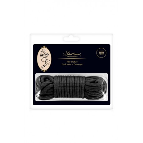 Corde noire Japanese Silk Rope Fetish Fantasy - 10,5 metres