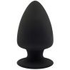 Plug Anal Noir Double Densité S - Ø 4,8 cm Silexd