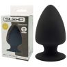 Plug Anal Noir Double Densité M - Ø 5,7 cm Silexd