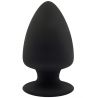Plug Anal Noir Double Densité M - Ø 5,7 cm Silexd