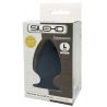 Plug Anal Noir Double Densité L - Ø 7,2 cm Silexd