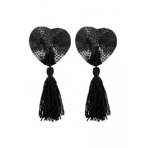 Nippies noirs avec strass