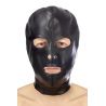 Cagoule noire ouverture bouche extensible Fetish Tentation