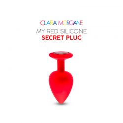 My Red Silicone Secret Plug 2 Tailles aux choix Clara Morgane