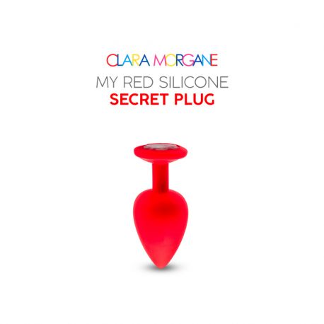 My Red Silicone Secret Plug 2 Tailles aux choix Clara Morgane