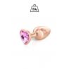 Plug bijou Coeur Acier Gloria 2 Tailles et 2 Couleurs aux choix Hidden Eden