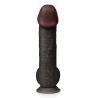 The Super Black Gode réaliste ventouse 30 cm Captain Red