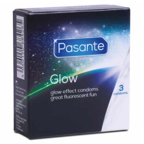 3 preservatifs Fluorescent Taille 53 Pasante